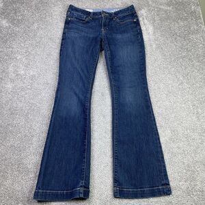 Gap 1969 Long & Lean Jeans Women's 26 Blue Bootcut Low Rise Dark Wash Denim